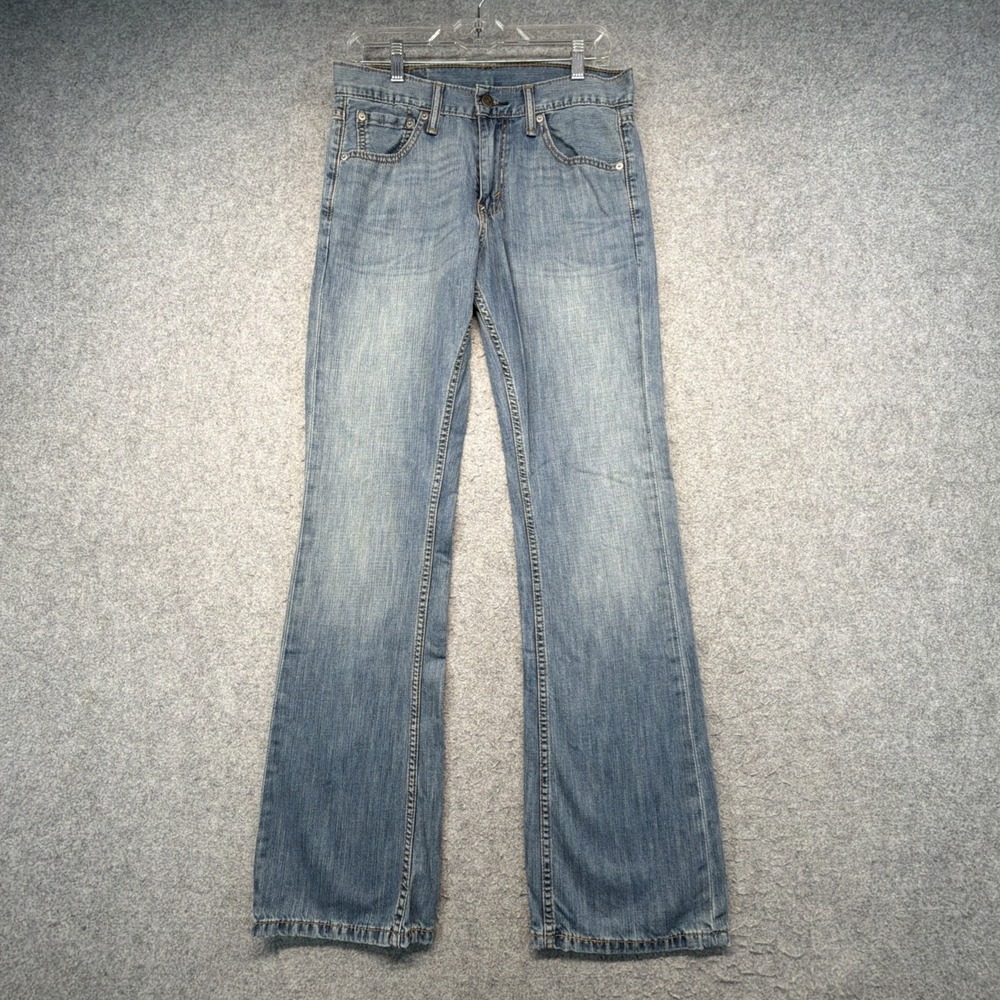 Levis 527 Jeans Men's 30x32 Slim Bootcut Dark Wash Stretch Denim Western Blue
